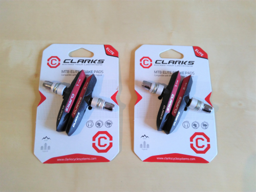 CLARKS , Fahrrad Bremsbelge Bremskltze V-Brake , 2 Paar