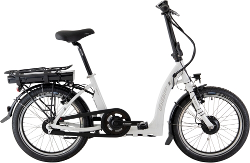 BBF Dallas 20 kompakt Zoll E-Bike, 7-Gang Shimano Nexus - 418Wh Akku in wei / schwarz