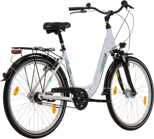 26 Zoll Alu Damen Citybike 7-Gang Shimano Nexus + Nabendynamo